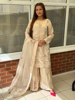 Champagne Pearl Embellished Suit