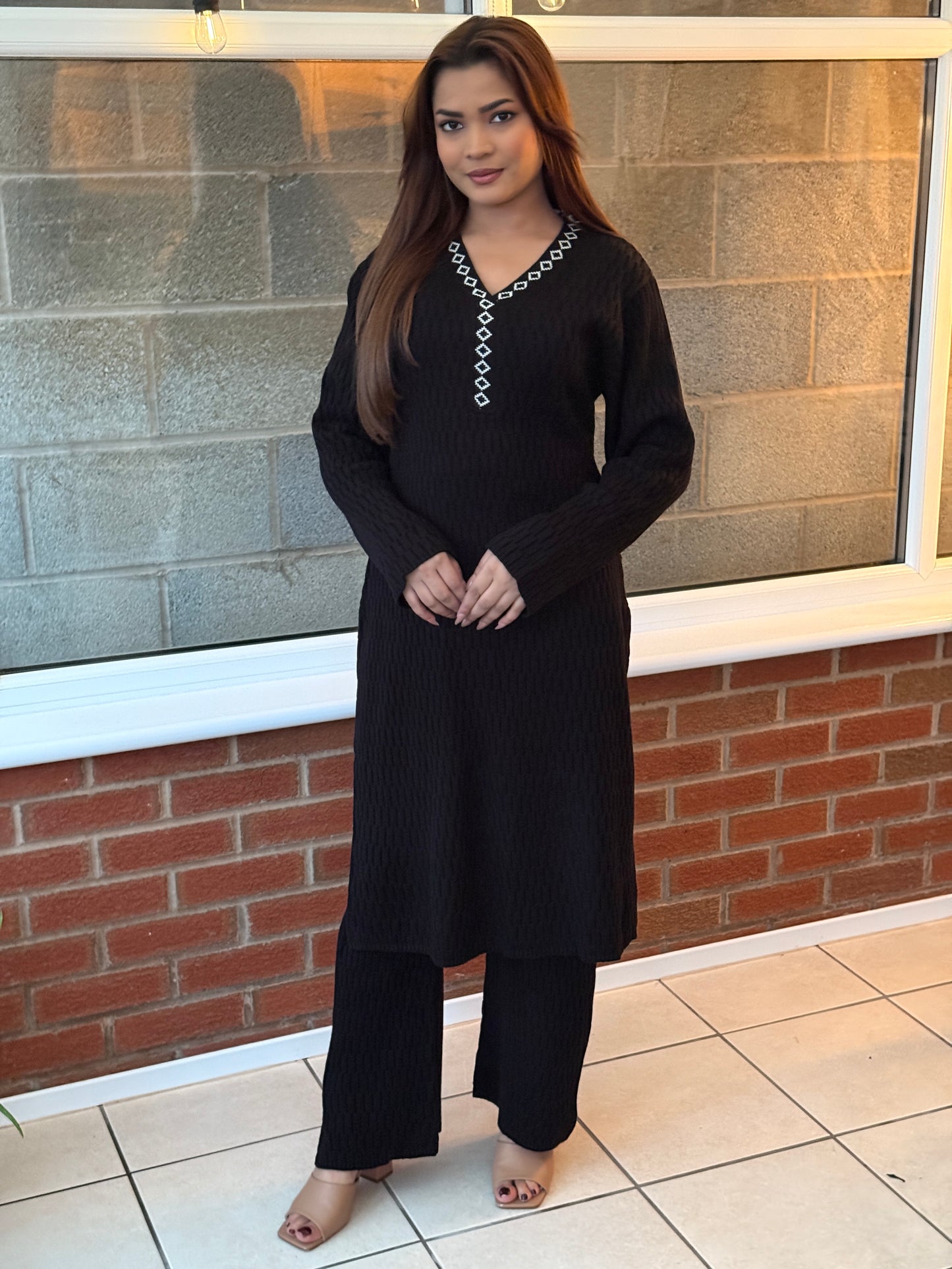 Aria Knit Co-Ord - Black