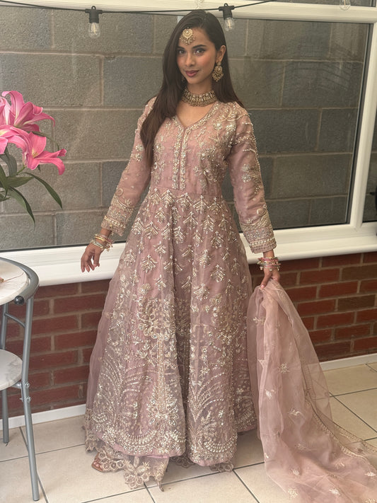 Blush Royale Organza Maxi