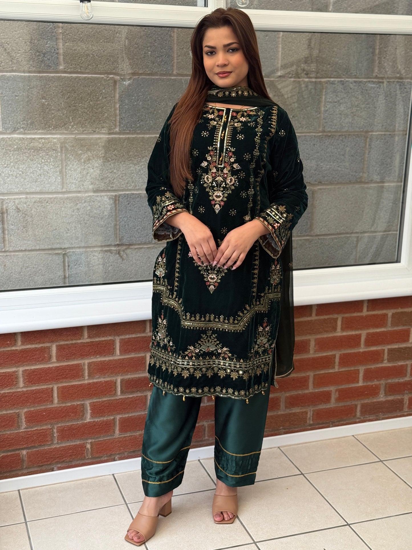 Aurelia Velvet Ensemble - Emerald