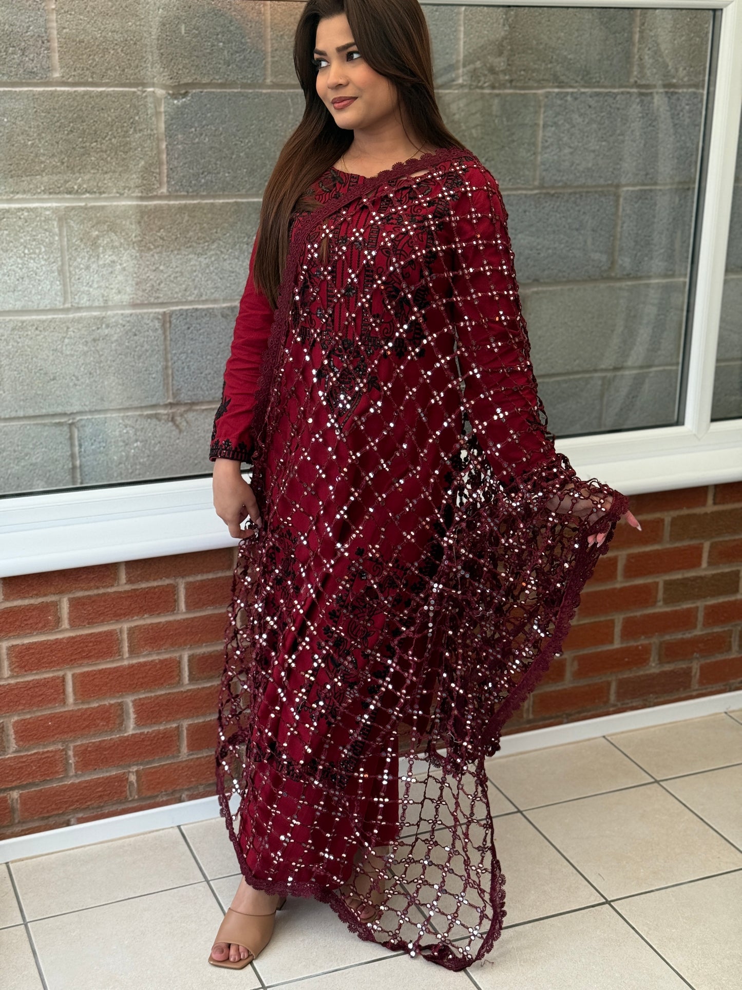 Sheesh Mirror Dupatta