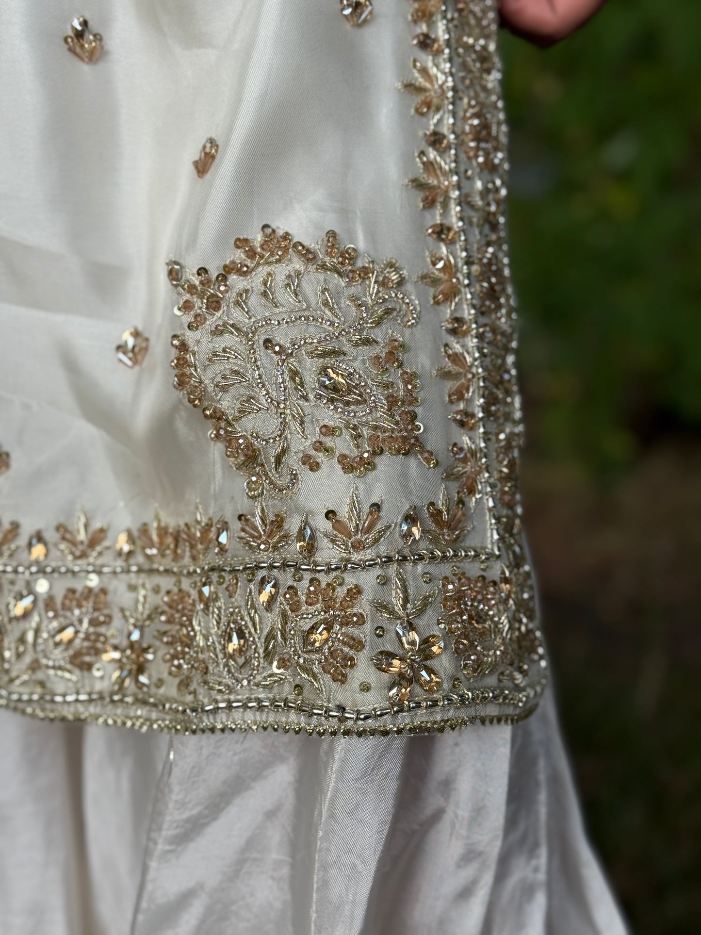Noor Royale - Luxury Hand Embellished Silk Sharara