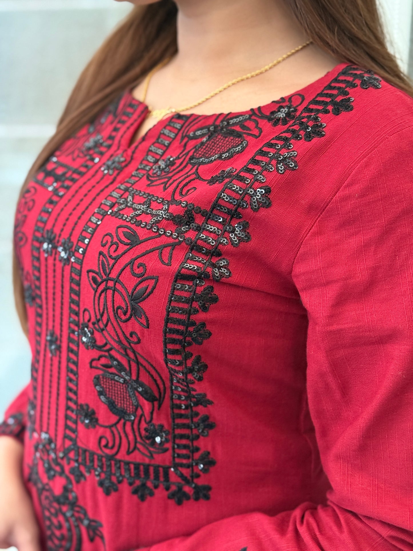 Zarmina Ruby Khadder Embroidered 2 Piece Suit