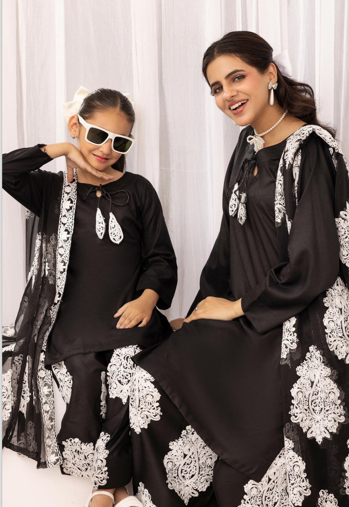 Jannat Farsi Mother Daughter - Black