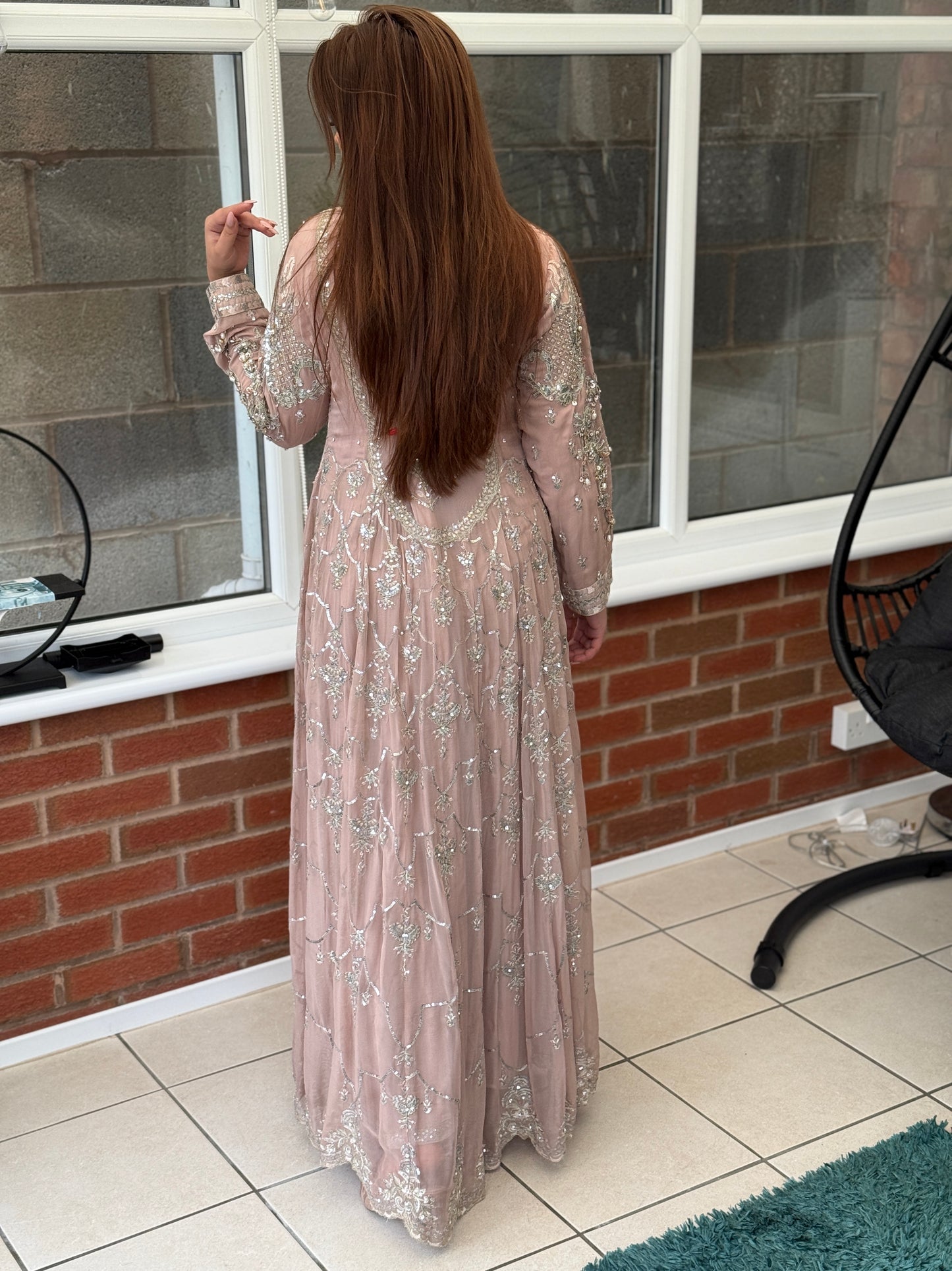 Neelam - Blush Crystal Maxi Dress