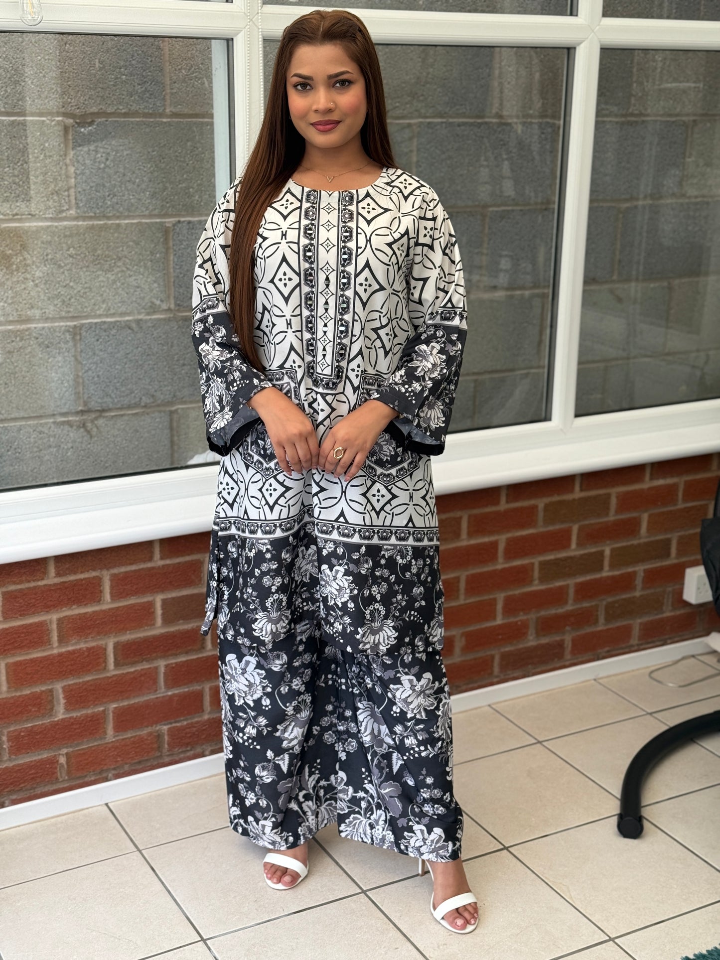 Monochrome Luxe Printed Set