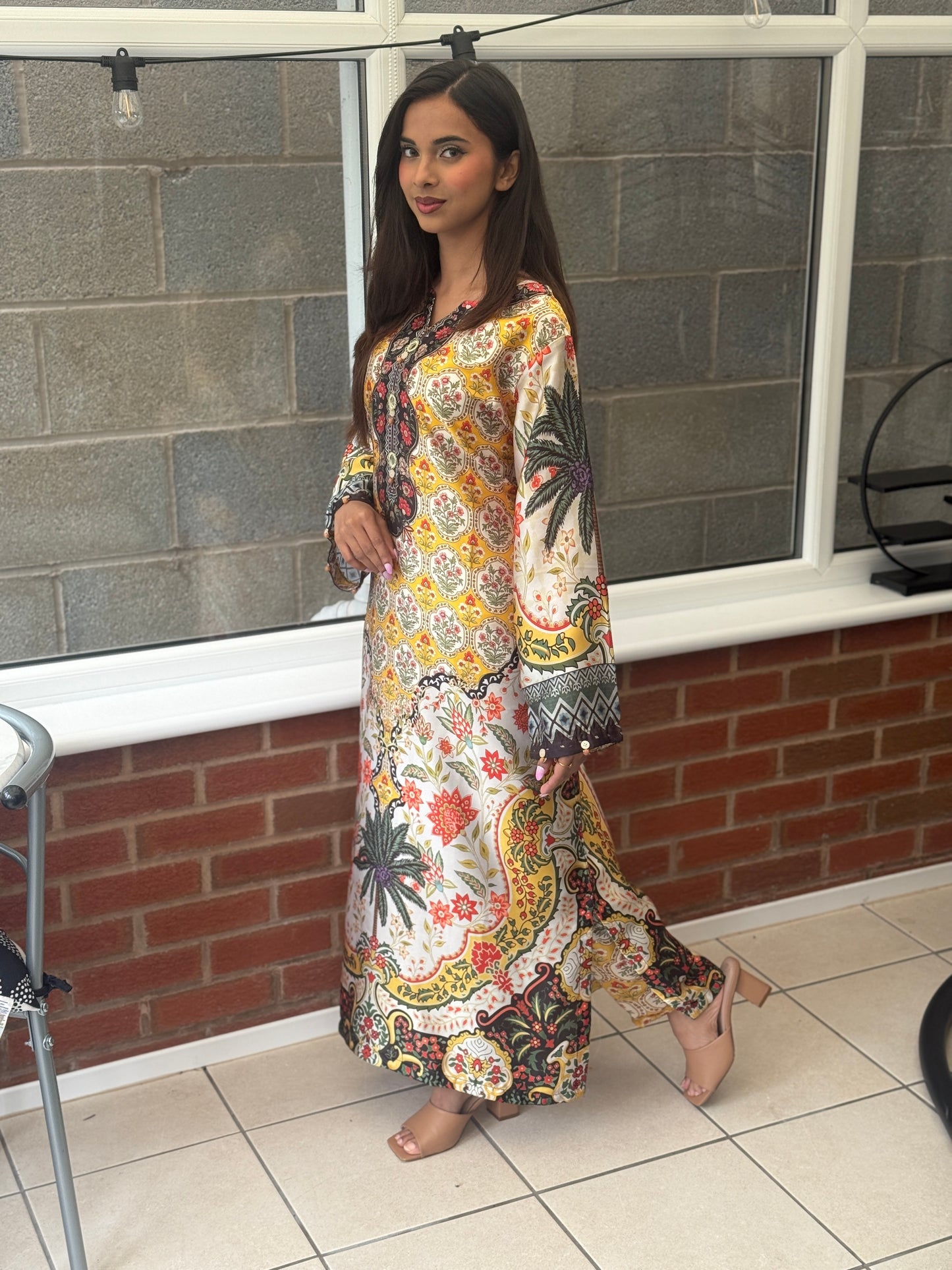 Multi Gold Royale – Luxury Printed Silk Edit