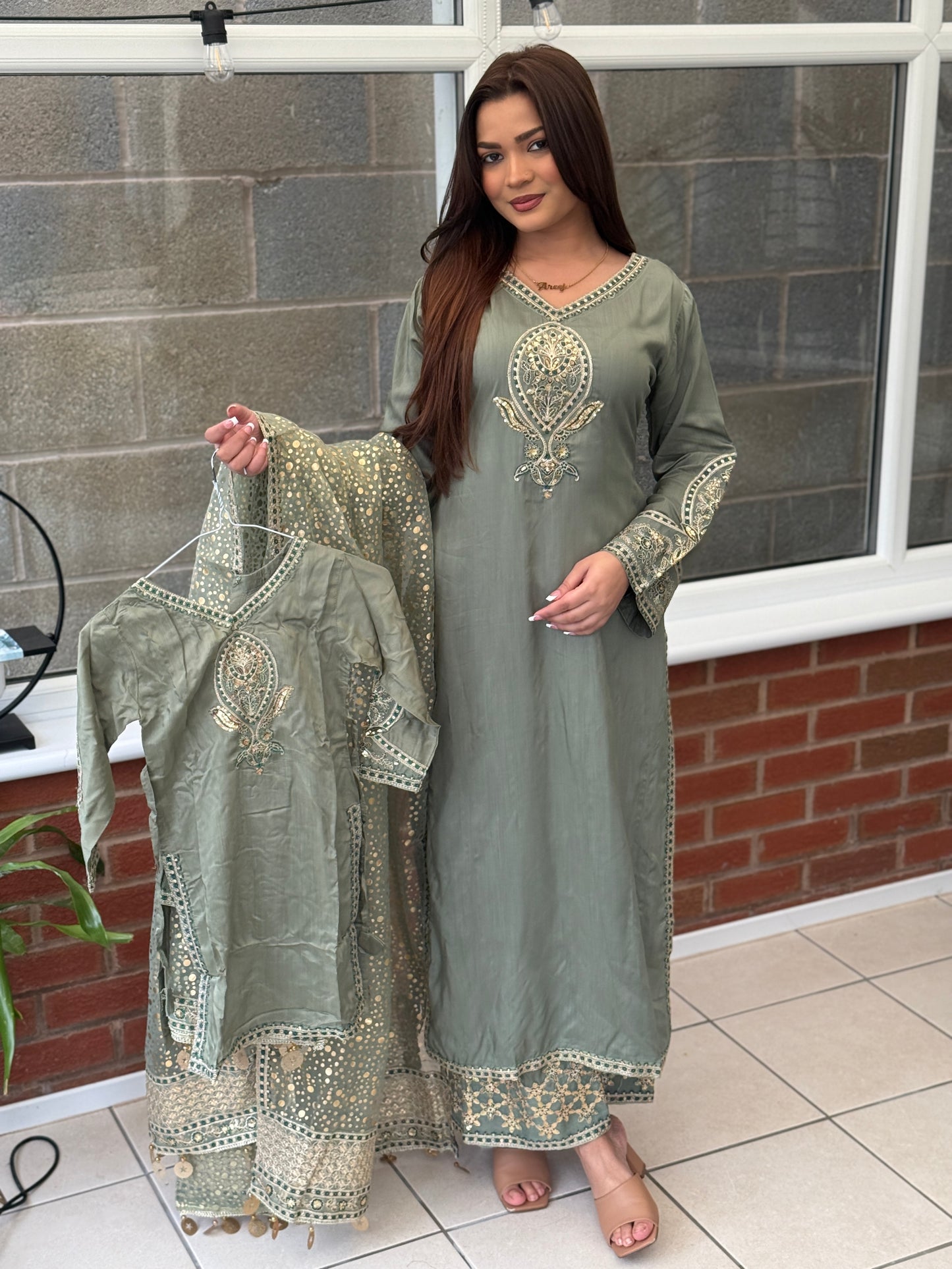Pistachio Noor Mother Daughter Eid