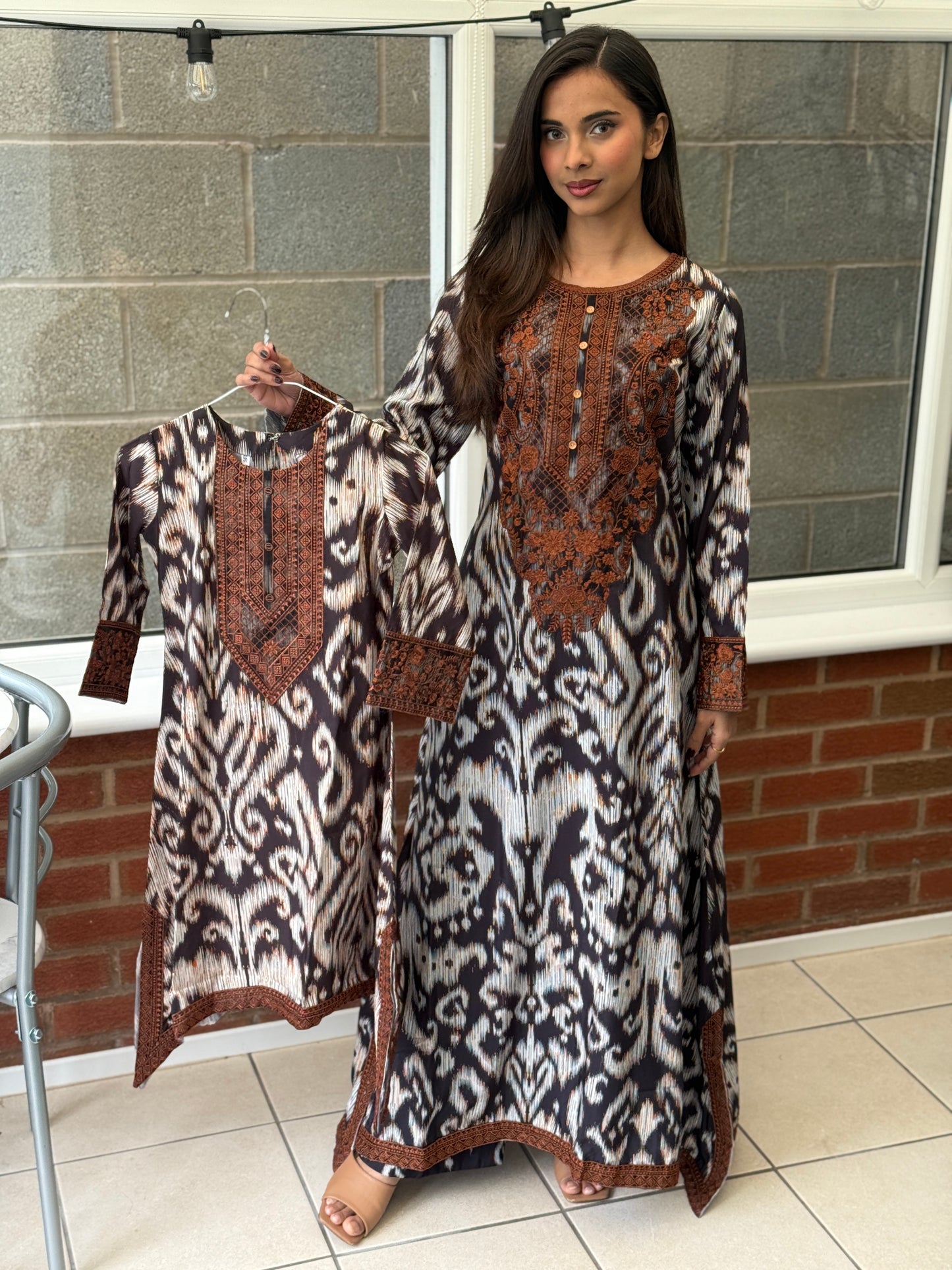 Noir Heritage Mother & Daughter Kaftan Set