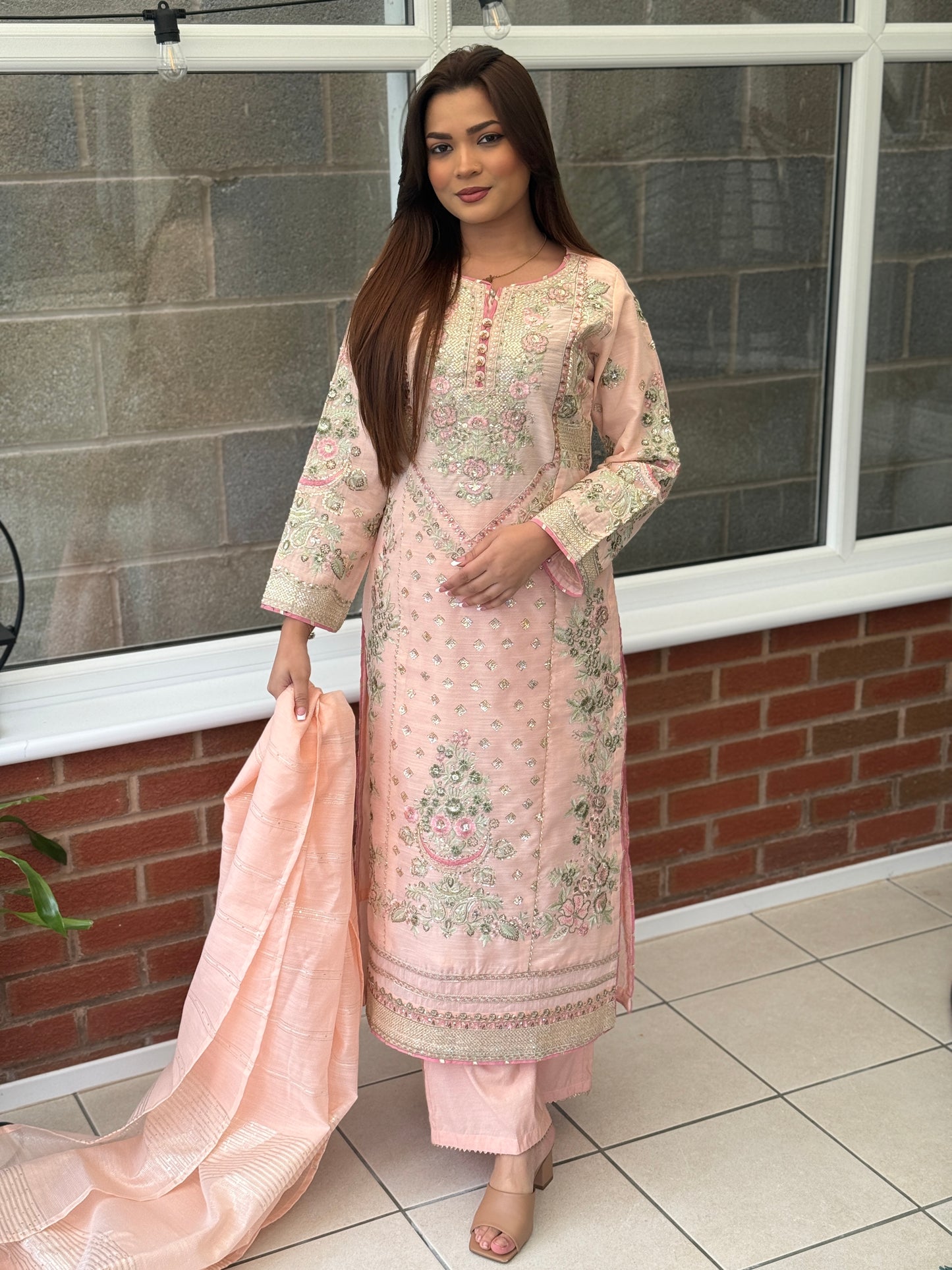 Noore Embroidered Suit*