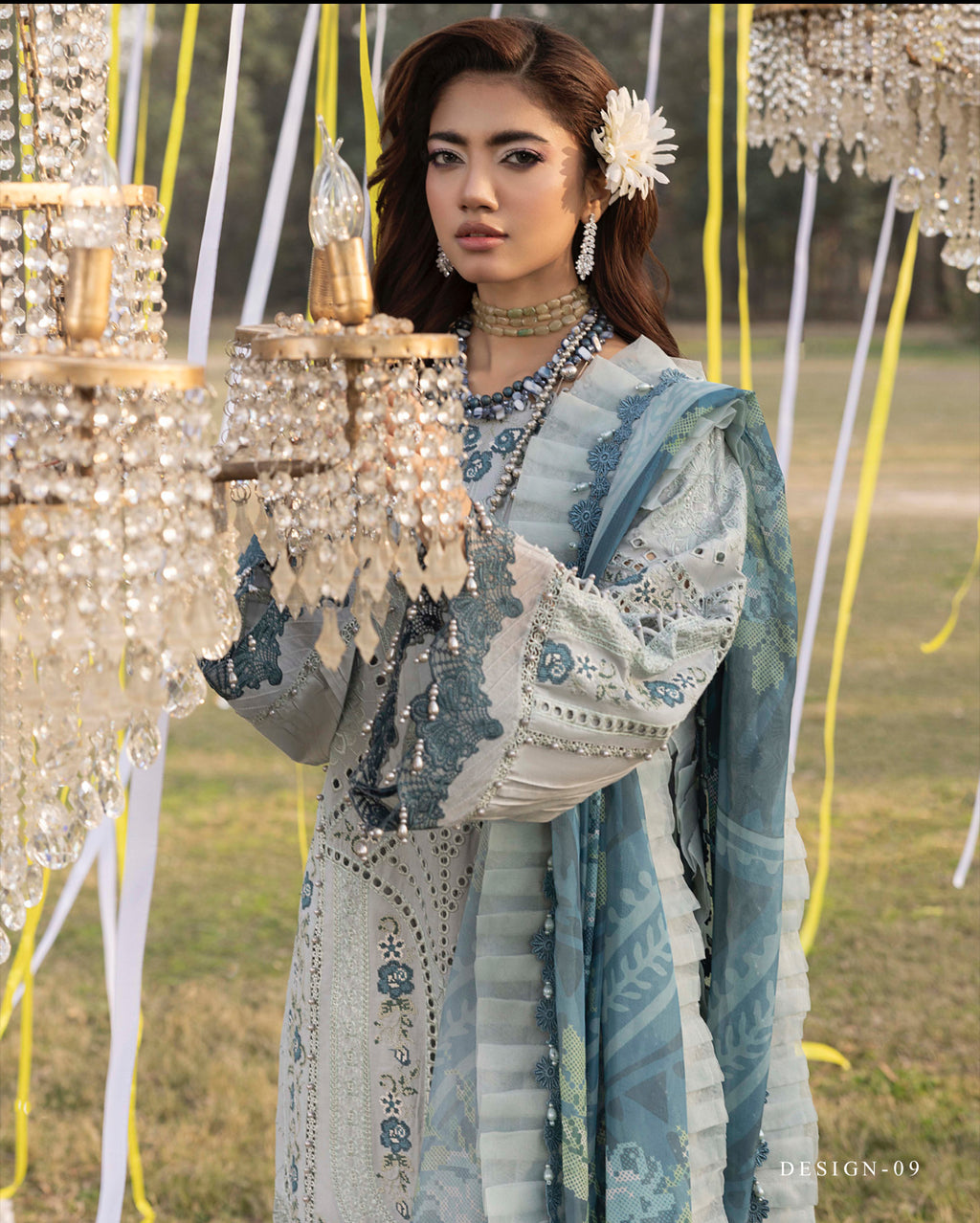 LUXURY EID COLLECTION - DUSTY PASTEL BLUE