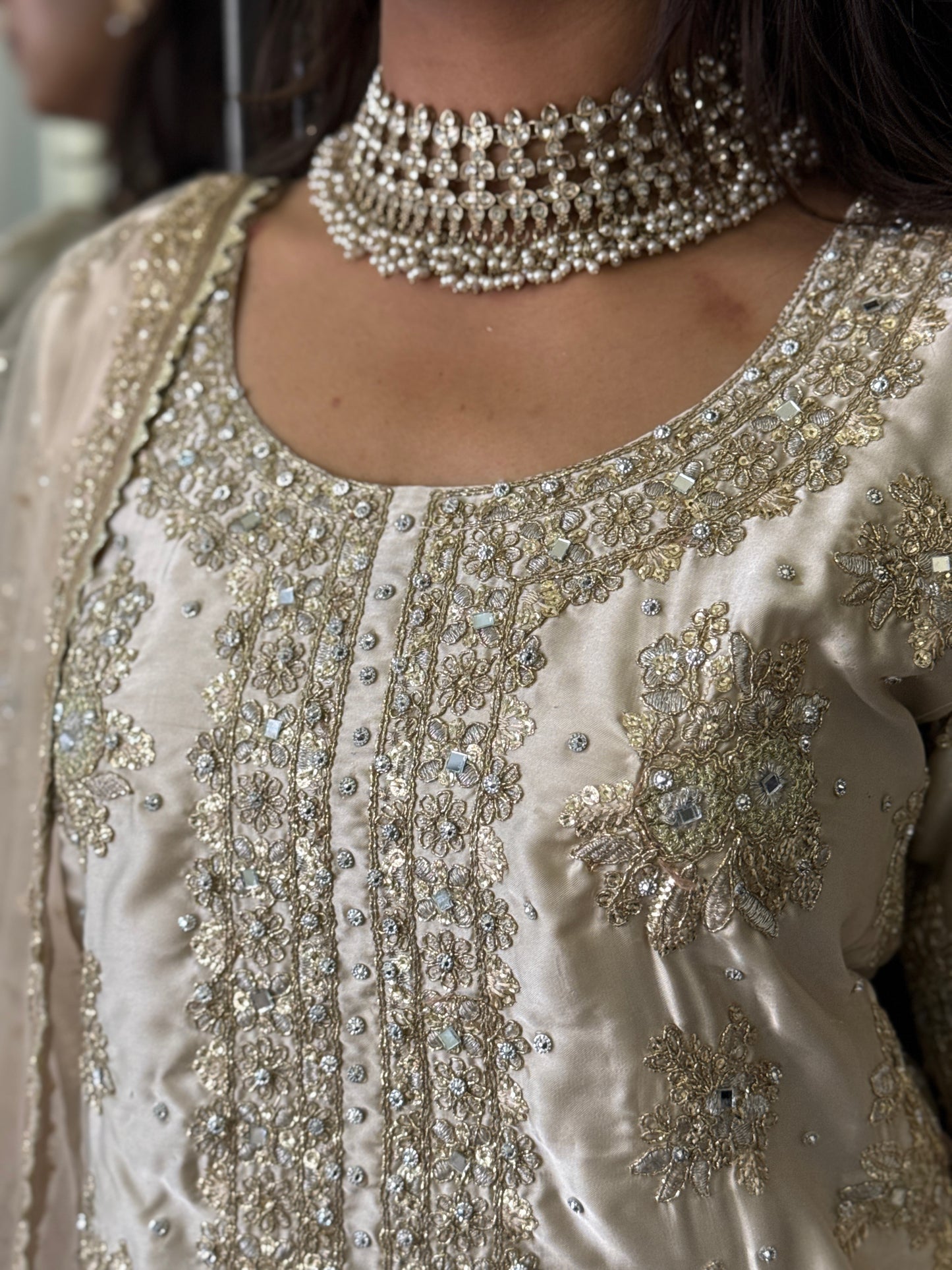 Gold Reverie Embellished Sharara Suit*