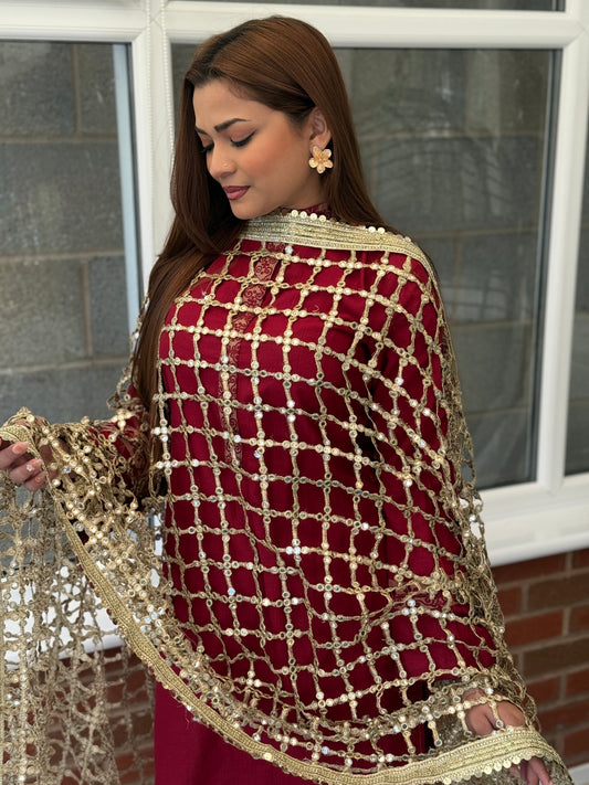 Sheesh Mirror Dupatta